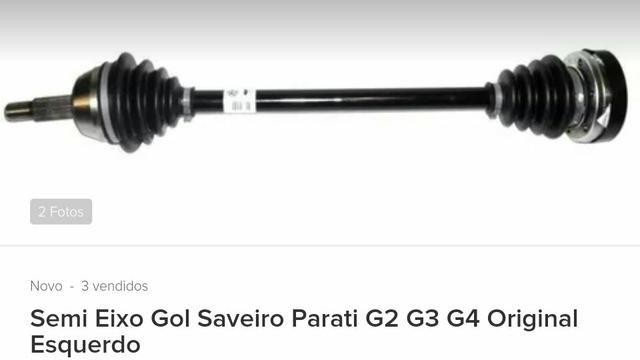 Semi eixo de geração 2, 3 e 4 (GOL, PARATI, SAVEIRO) 1.6