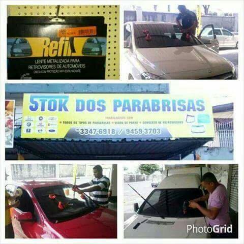 Parabrisas, Vidros de porta, Traseiro mala, Conserto retrovisor em geral
