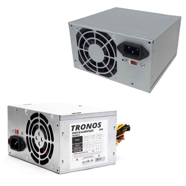 Fonte Para Pc Computador Atx Tronos W Real Trs V Pe As De