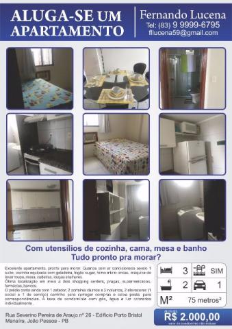 Excelente apartamento em Manaíra