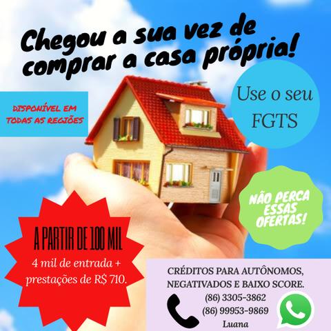 Casa própria / saia do aluguel