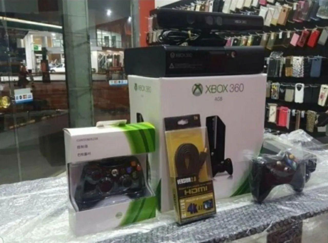 Xbox 360 Completo Kinect Destravado 8000 Jogos Lançamentos