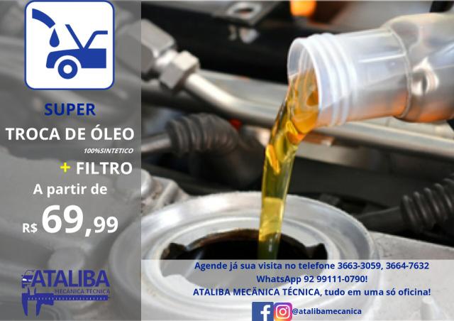Troca de óleo e filtro Ataliba Mecanica