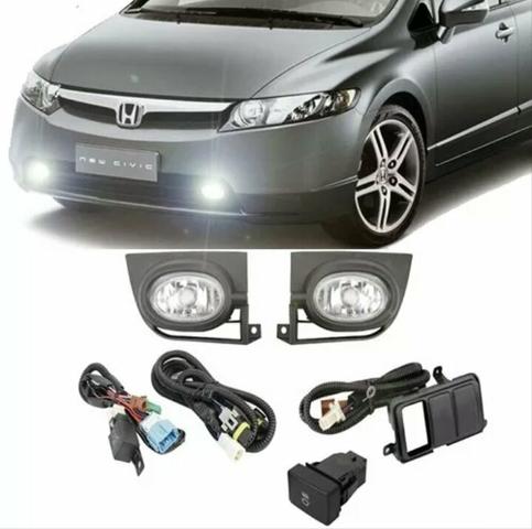 Kit farol de milha New Civic 2006 a 2008 (NOVO COM GARANTIA)