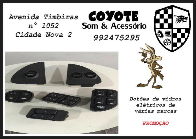 Botões de vidros elétricos