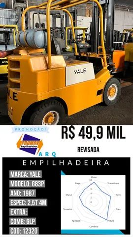 Empilhadeira Yale G P T Opala M Quinas Para Produ O Industrial