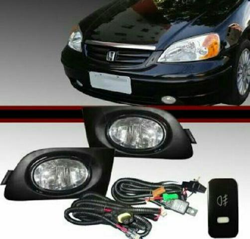 Kit farol de milha Honda Civic 2001 a 2003 (NOVO COM GARANTIA)