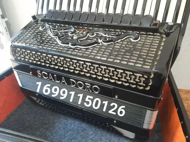 Acordeon Sanfona Scala Doro Baixos Instrumentos Musicais Guar