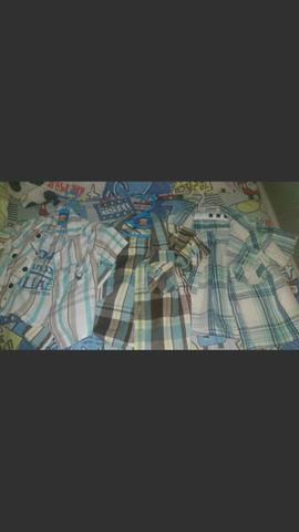 Blusas sociais infantil . super conservadas