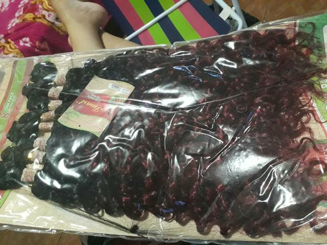 Cabelo organico vermelho 7 telas ultimo pacotr