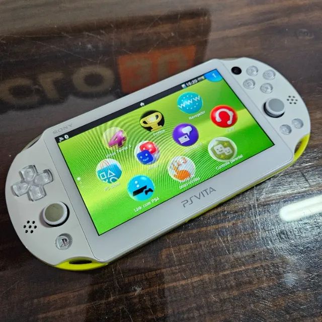 Ps Vita Slim Lime Green Na Caixa Consoles De V Deo Game