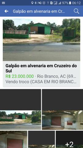Galpão em alvenaria em cruzeiro do Sul
