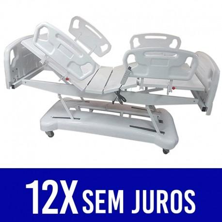 Cama Hospitalar Motorizada 3 Movimentos com Elevação do Leito Extra Luxo