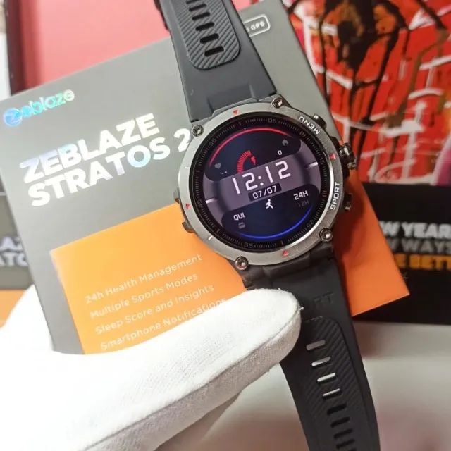 Relogio Esportivo Zeblaze Stratos Gps Integrado Prova D Gua Atm