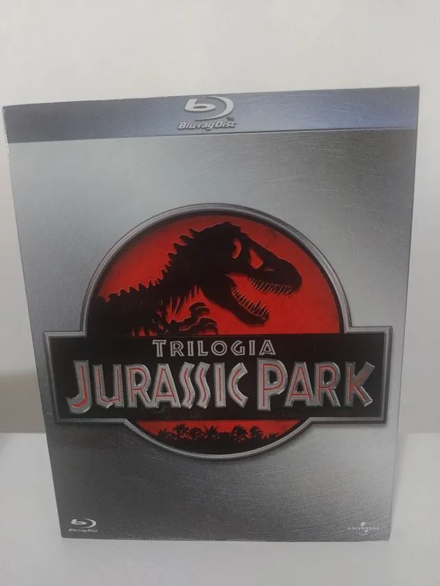 Jurassic Park Box Blu ray Trilogia CDs DVDs etc Jaguaribe João