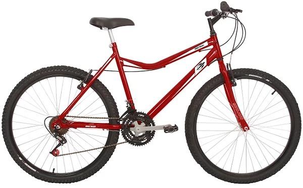 Bicicleta Mormai vermelha na caixa