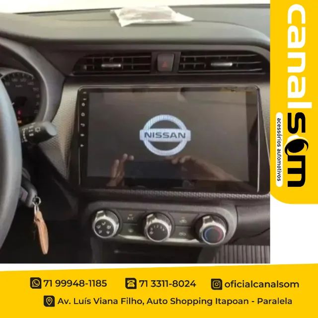 Central Multim Dia Nissan Kicks E Versa Android Pol Waze Netflix Tv