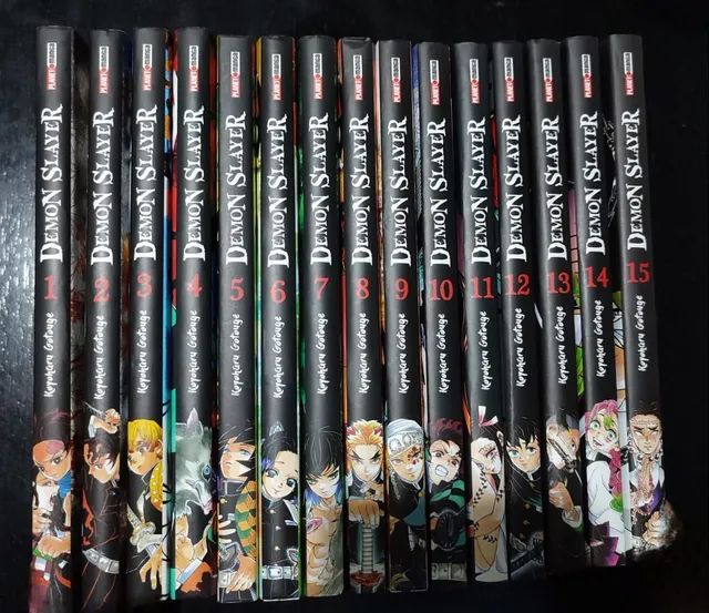 Vendo Mangá Demon Slayer Kimetsu no Yaiba volumes 1 ao 15 Livros e