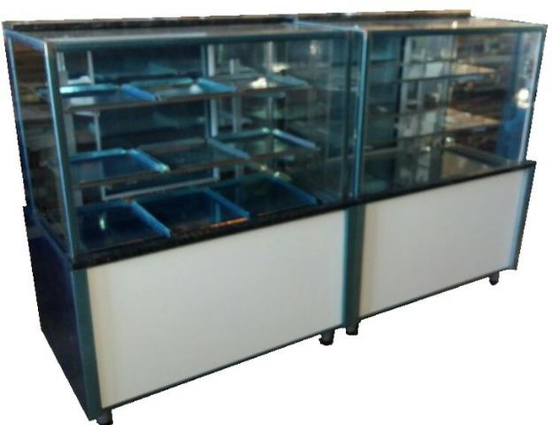 Conjunto Balcão Quente e Refrigerado Vitrine Box