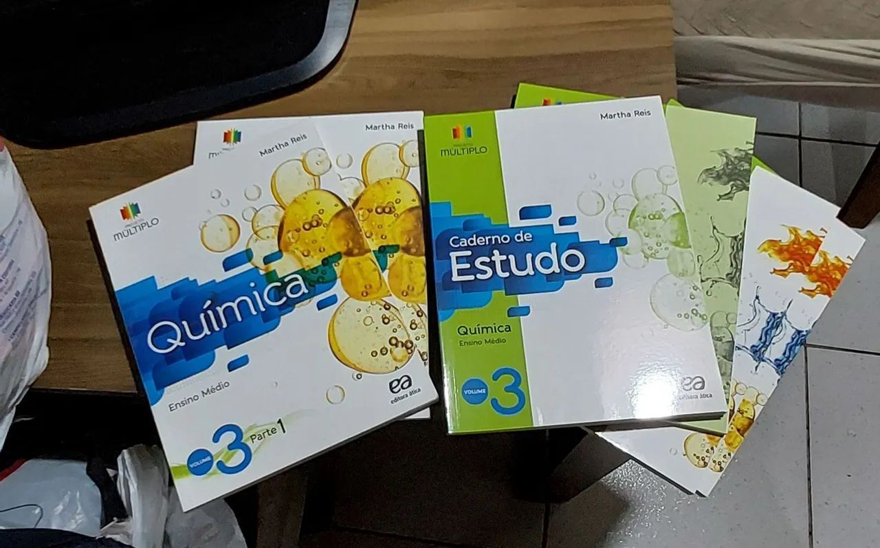 Kit Livros de Química Volume 3 Projeto Múltiplo Martha Reis