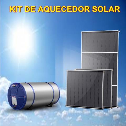 Aquecedor Solar 300Lts + 3 coletores 1,0x1,0