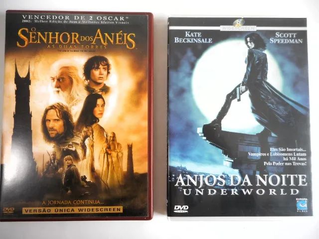 DVD O Senhor Dos Aneis As Duas Torres Duplo Anjos Da Noite