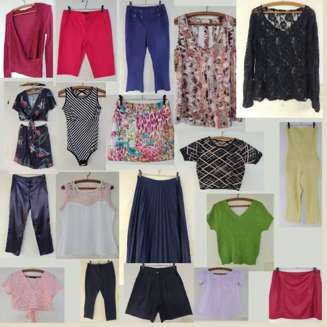 Lote De Roupas Usadas Festa Passeio Casual Brechó Bazar Roupas