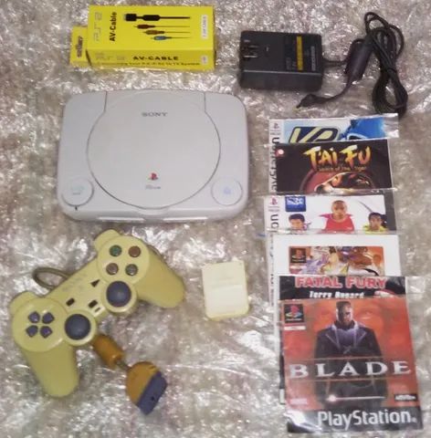 Playstation Slim Psone Controle Original Ps Baby Consoles De