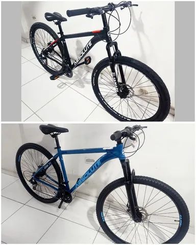 BICICLETA ARO 29 NOVAS ABSOLUTE QUADRO DE ALUMÍNIO E 21 MARCHAS