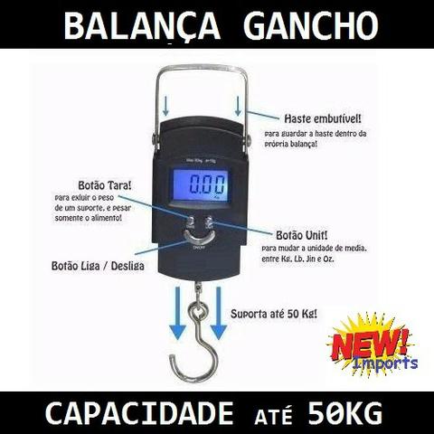 Balança de Gancho ( Digital ) 50KG ( Quadrada )