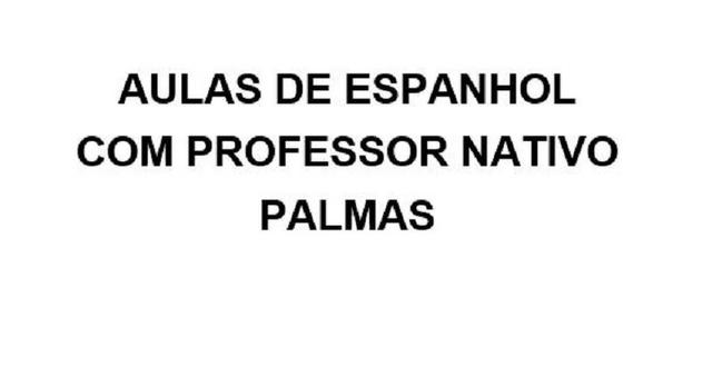 Aulas online de Espanhol com Professor Nativo - Palmas