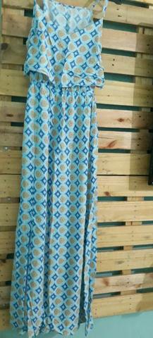 Vestido Longo azul