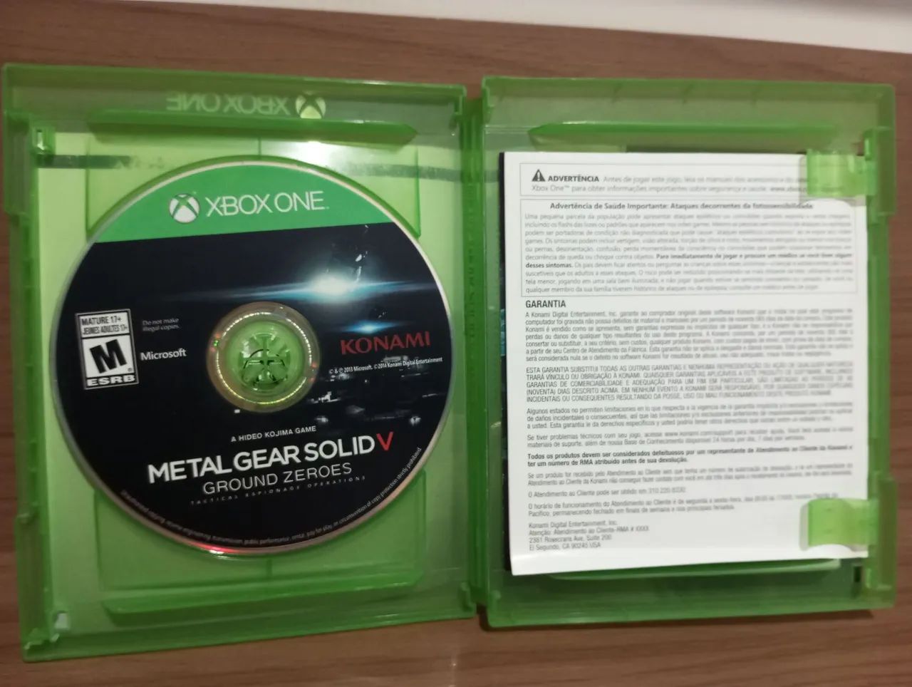 Metal Gear Solid V Ground Zeroes Xbox One Mídia Física Jogos de Vídeo