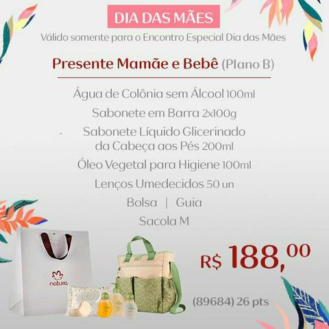 Conjunto Mamãe e bebê Natura