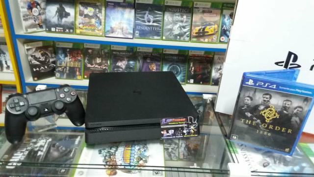 Ps4 slim 500gb + Jogo de brinde com garantia