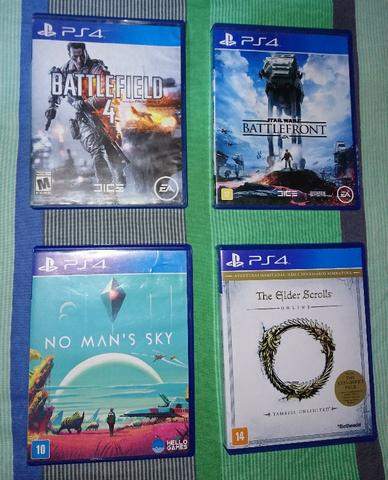 Ogos games ps4 troco Battlefield 4, Battlefront, No Man`s Sky e Elder Scrolls Online