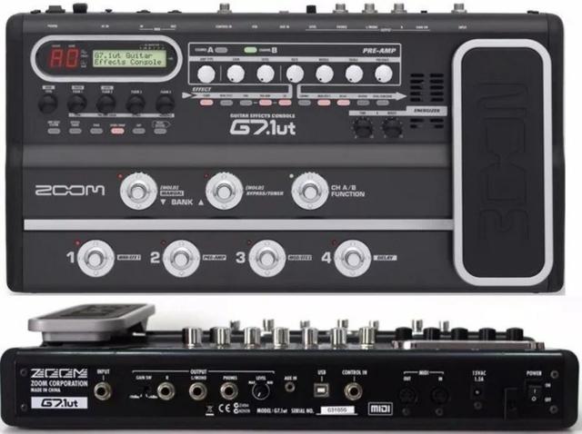 Pedaleira zoom g7.1ut ( valvulada 12ax7 )