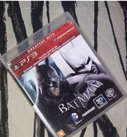 Jogo game de PS3 Batman Arkhan Asylum + City - 1 cd com 2 jogos