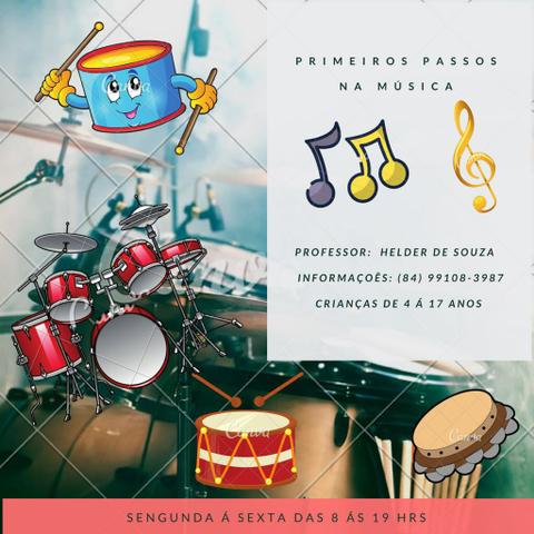 Iniciação musical percussão e flauta