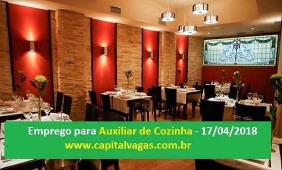 Emprego para trabalhar em restaurante - 17/04/2018