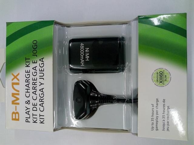 Bateria e cabo de controle xbox
