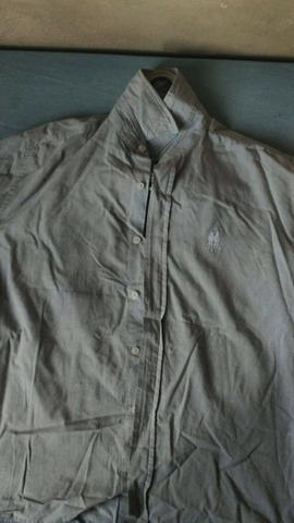 Camisa Polo Wear cinza, tamanho G