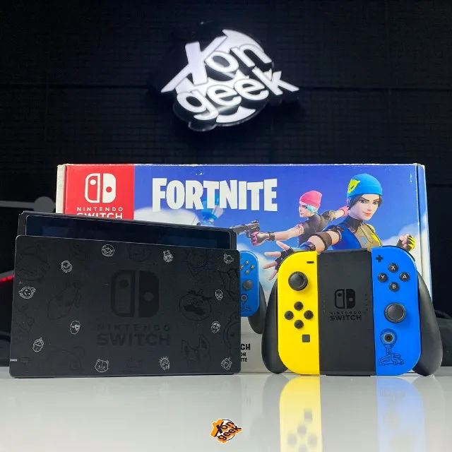 Console Nintendo Switch V Edi O Especial Fortnite Seminovo A