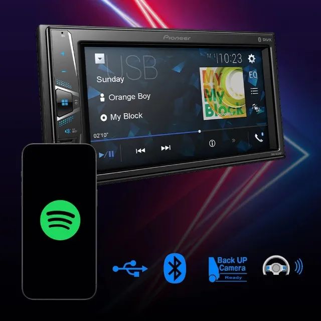 Central Multimídia Pioneer DMH G228 BT 2 Din Bluetooth MP3 Rádio AM