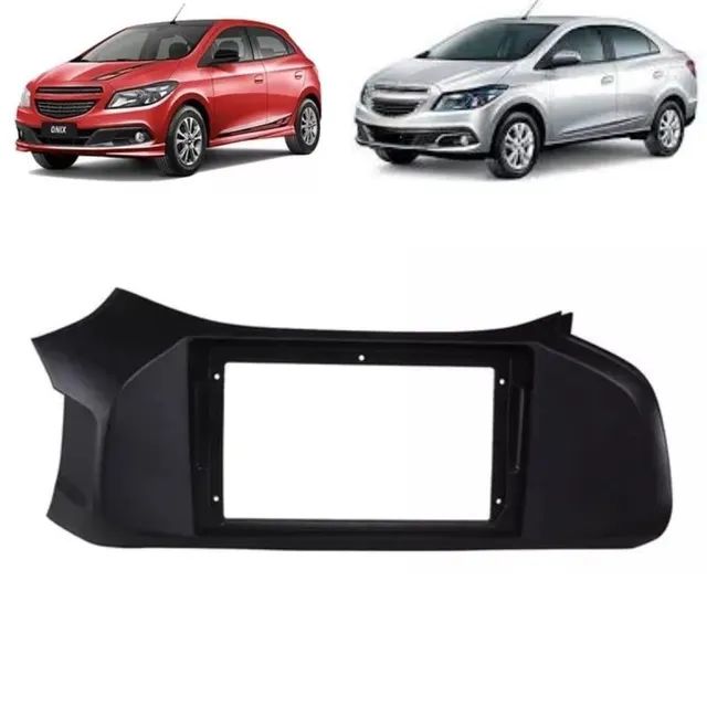 Moldura Painel DVD 2 Din Central Multimidia 9 Polegadas Chevrolet Onix