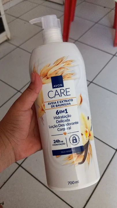 Loção Desodorante Corporal Avon Care Aveia e Extrato de Baunilha 700ml