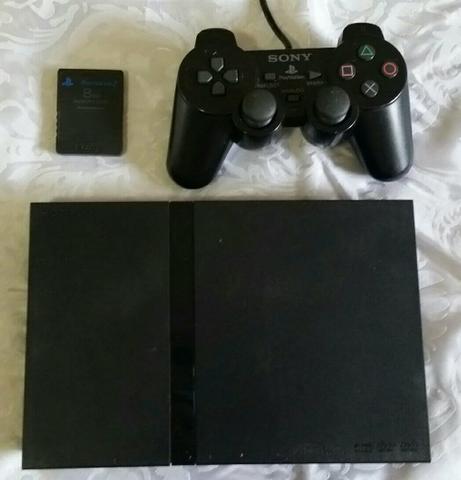 Ps2 com jogos e um controle! leia!