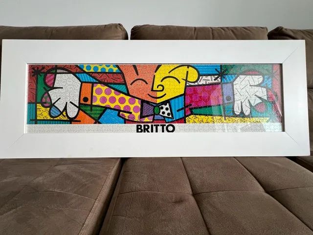 Quadro Romero Brito de Quebra Cabeça de 1000 peças Decorações Para