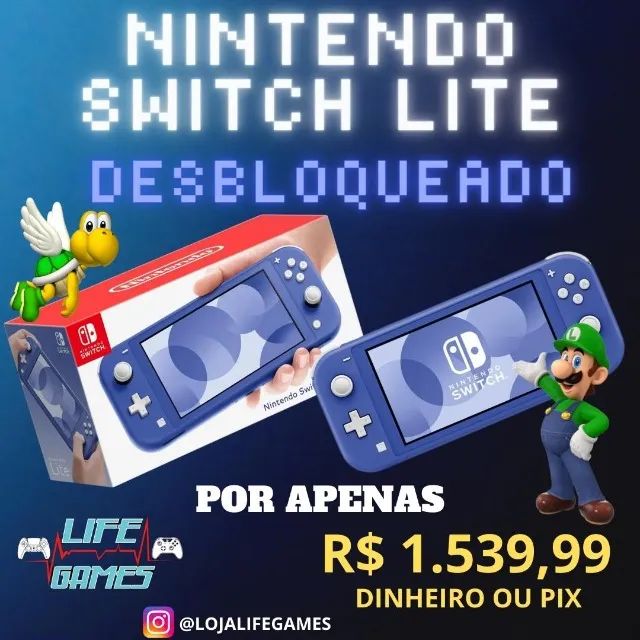 Nintendo Switch Lite Desbloqueado No Brasil