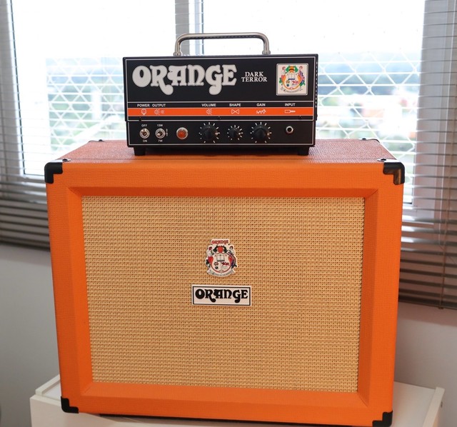 Amplificador Cabe Ote Valvulado Orange Dark Terror Caixa Reta